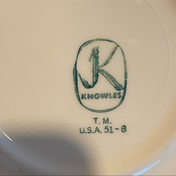 Edwin Knowles Forsythia 6 1/2" Bread and Butter Plate Floral Botanical - Picture 3 of 4